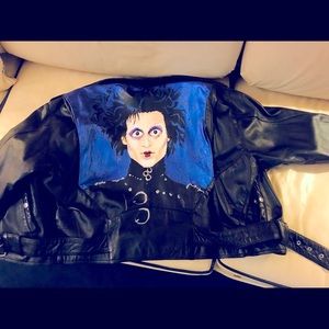 Johnny Depp, “Edward Scissorhands”, hand painted leather, size Large